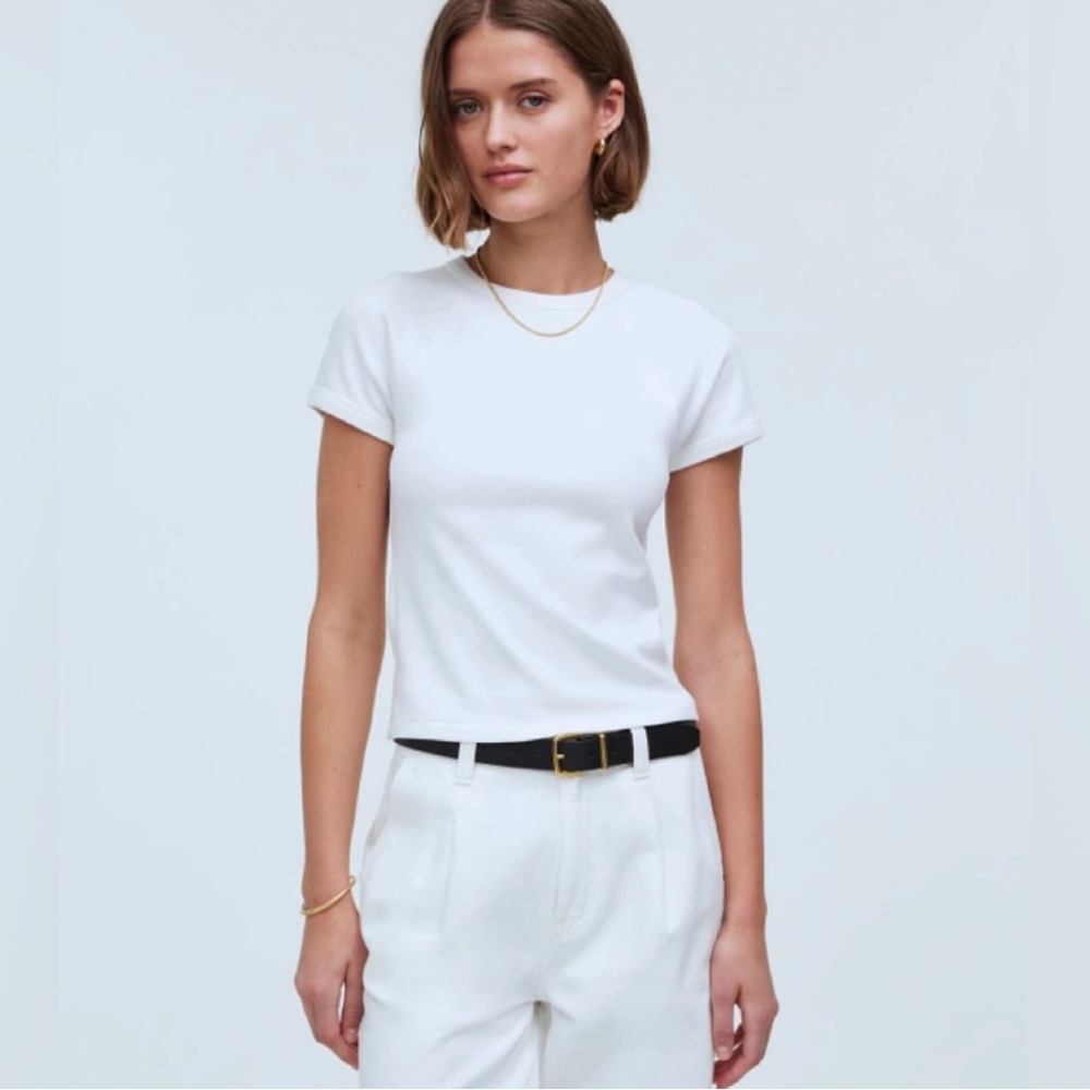 Madewell Raglan-Sleeve Baby Tee